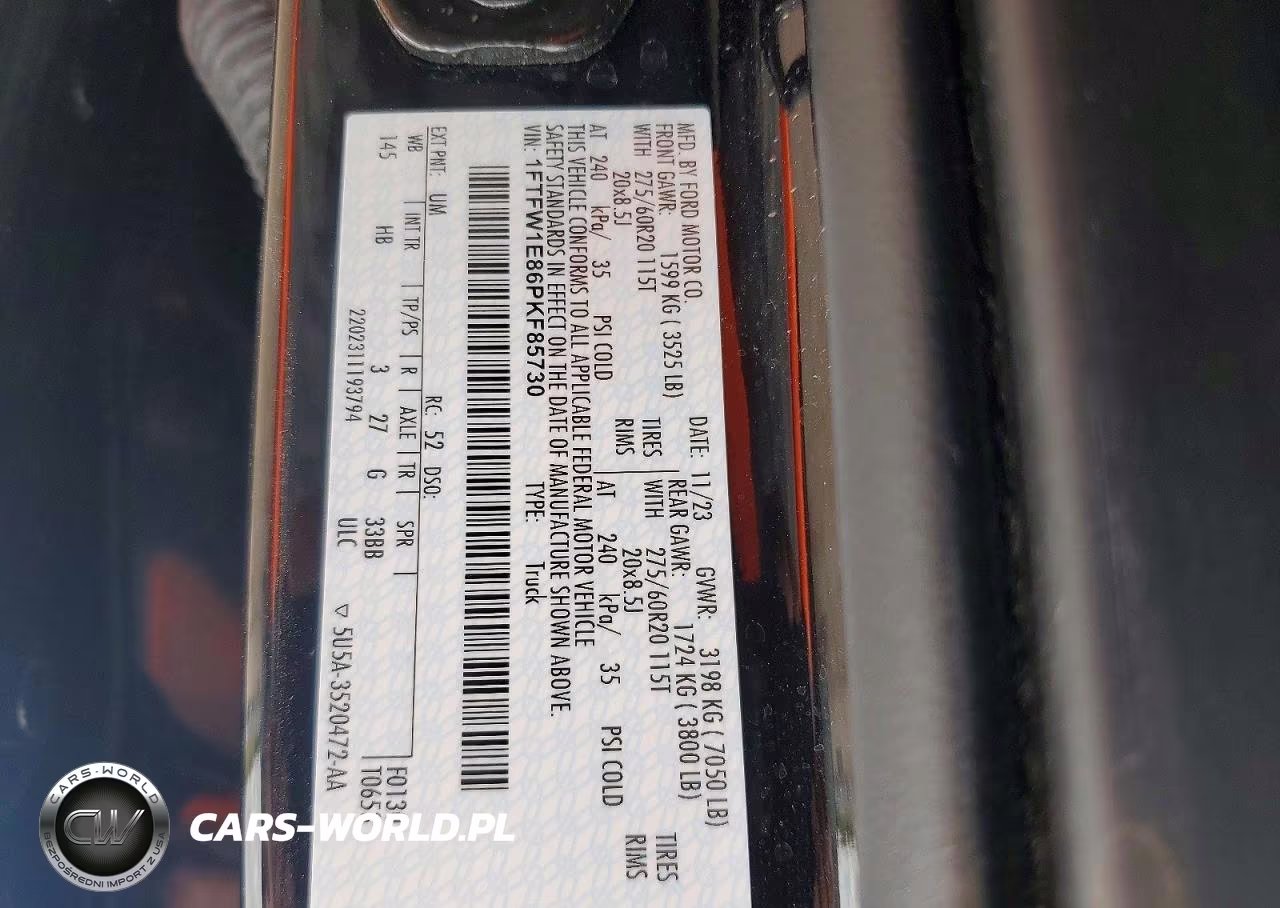 2023 Ford F-150 Lariat VIN:1FTFW1E86PKF85730 - 12