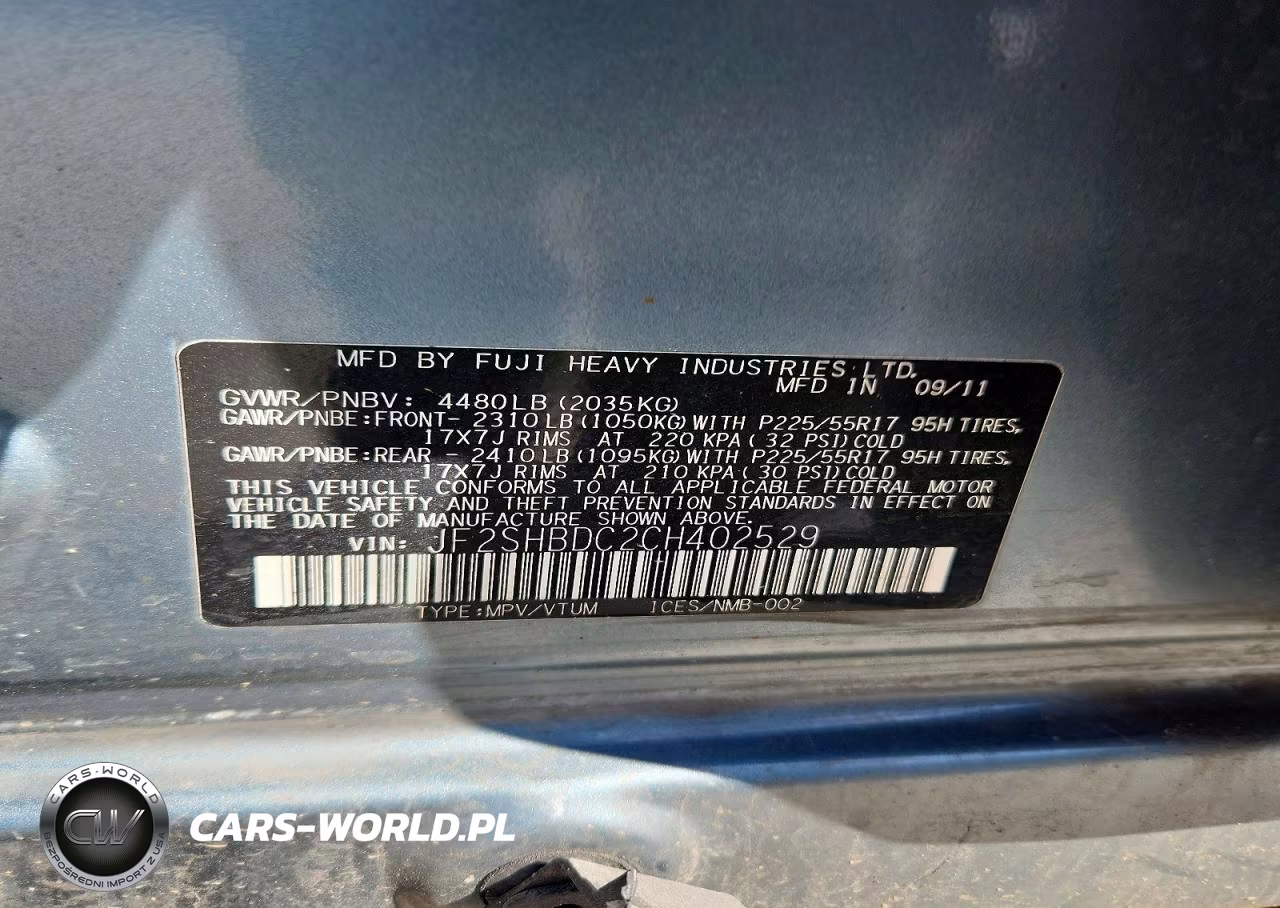 2012 Subaru Forester 2.5X Premium VIN:JF2SHBDC2CH402529 - 14