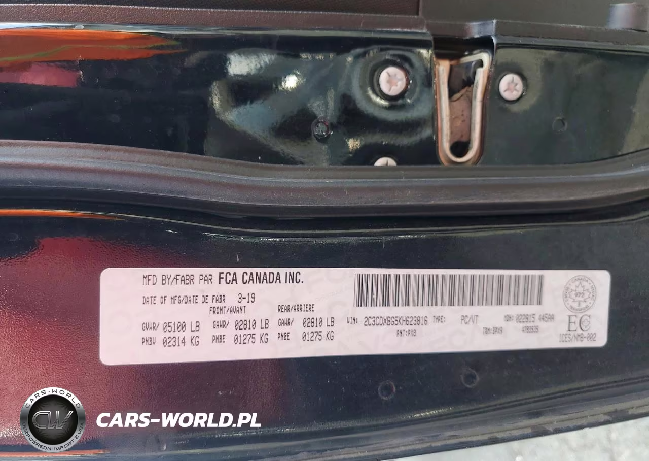2019 Dodge Charger Sxt VIN:2C3CDXBG5KH623816 - 12