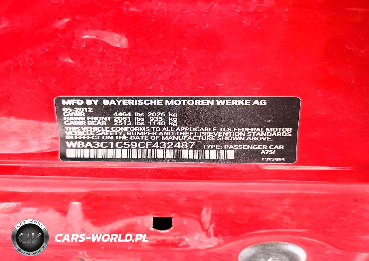 2012 BMW 328 I Sulev VIN:WBA3C1C59CF432487 - 12