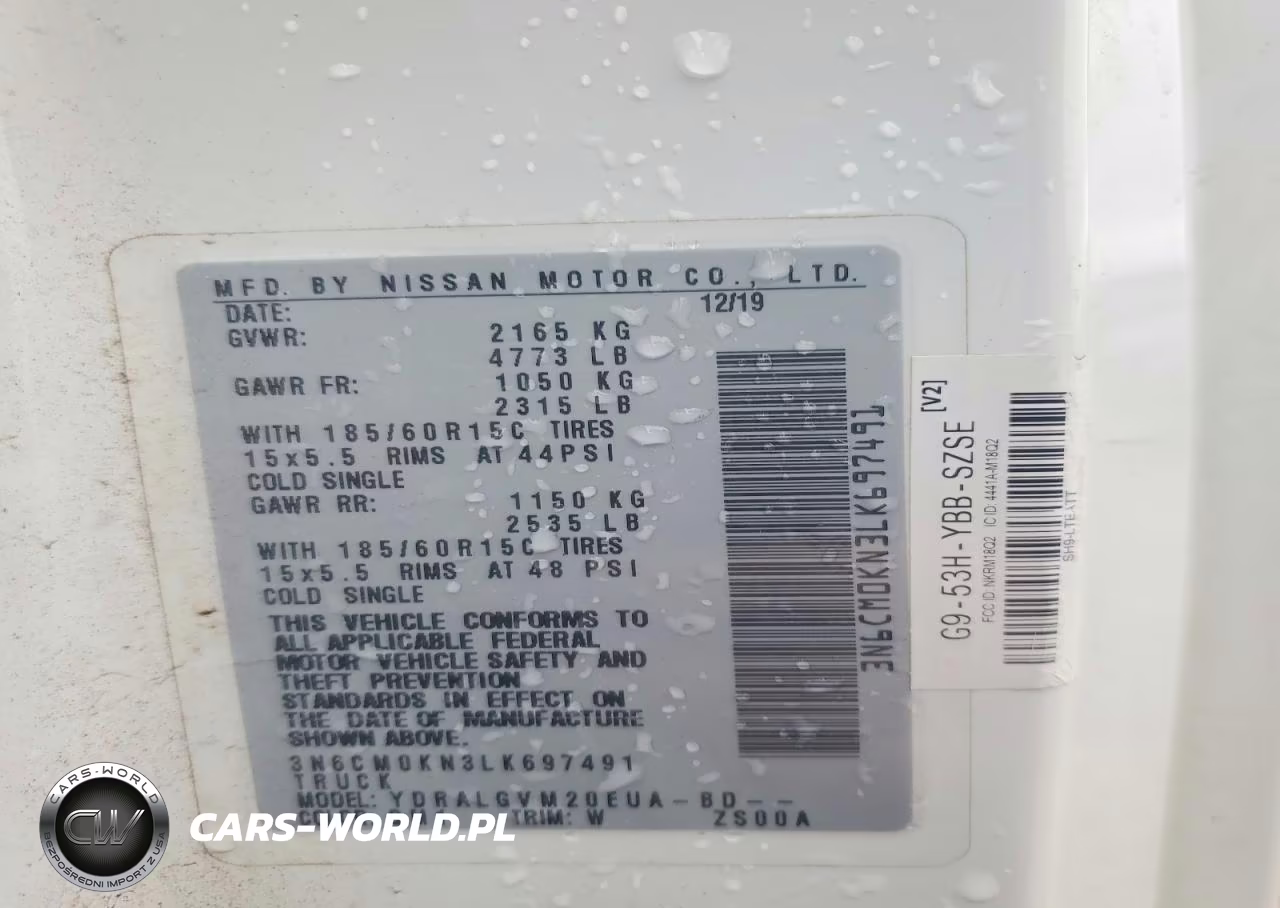 2020 Nissan Nv200 Sv VIN:3N6CM0KN3LK697491 - 12
