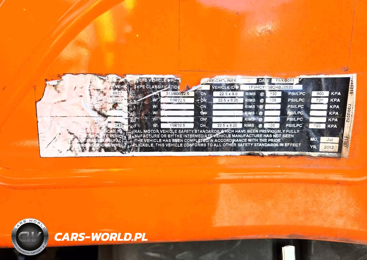 2012 Freightliner Business Class M2 Refuse Truck VIN:1FVHCYBS8CHBJ2520 - 10