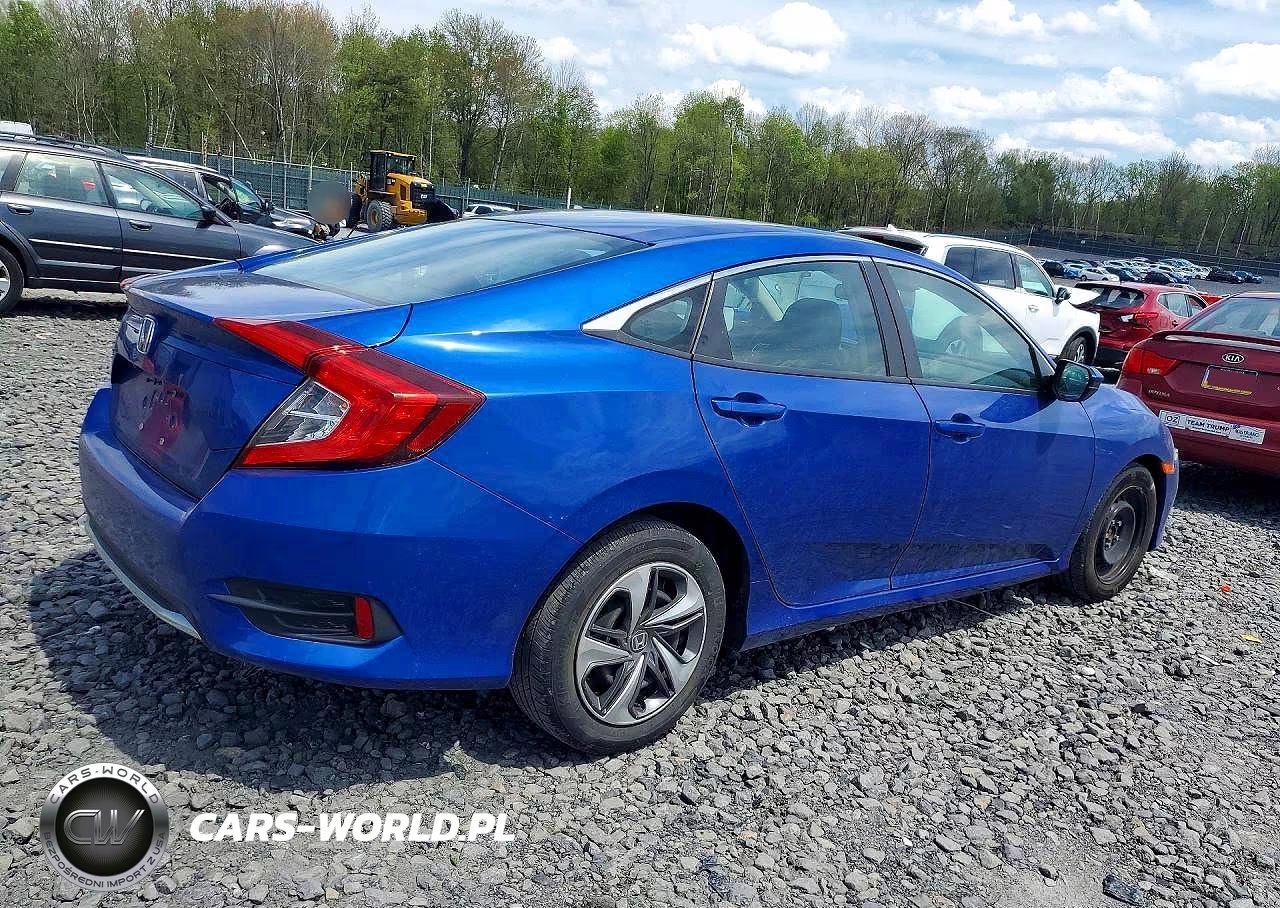 2021 Honda Civic Lx VIN:2HGFC2F63MH533889 - 3