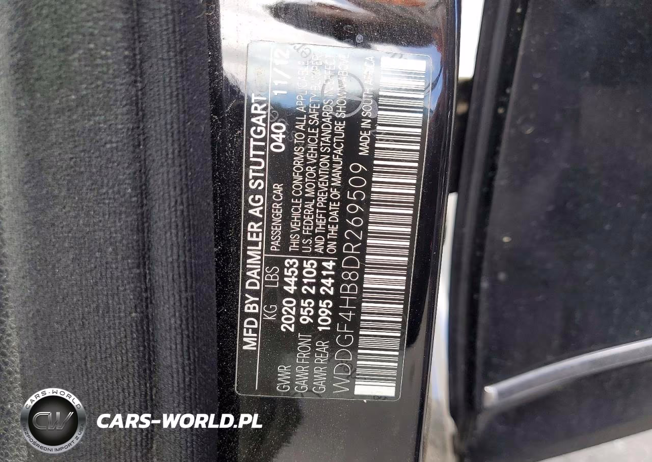 2013 Mercedes-Benz C 250 VIN:WDDGF4HB8DR269509 - 12