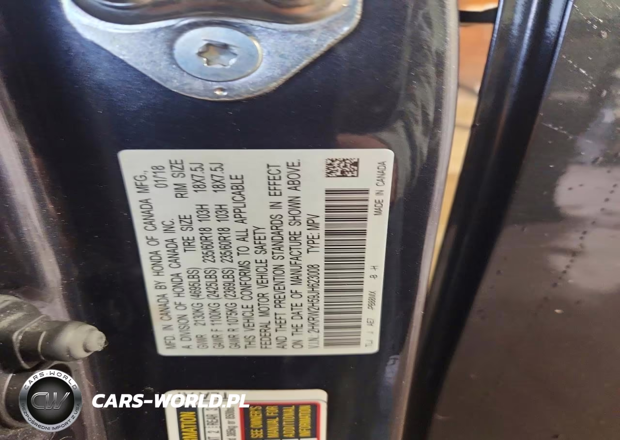2018 Honda Cr-V Ex VIN:2HKRW2H59JH623008 - 13