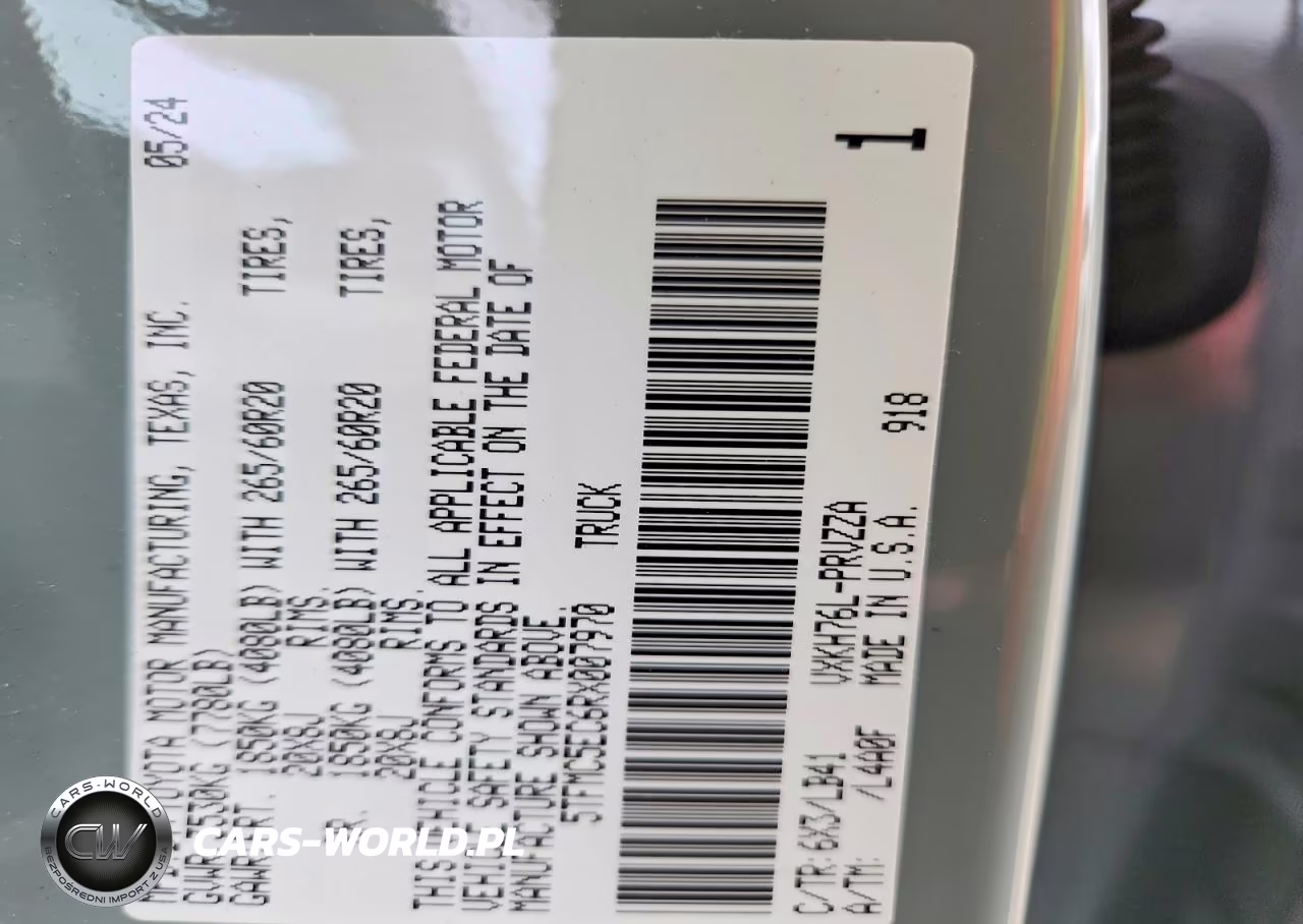 2024 Toyota Tundra 1794 Edition Hv VIN:5TFMC5EC6RX007970 - 12
