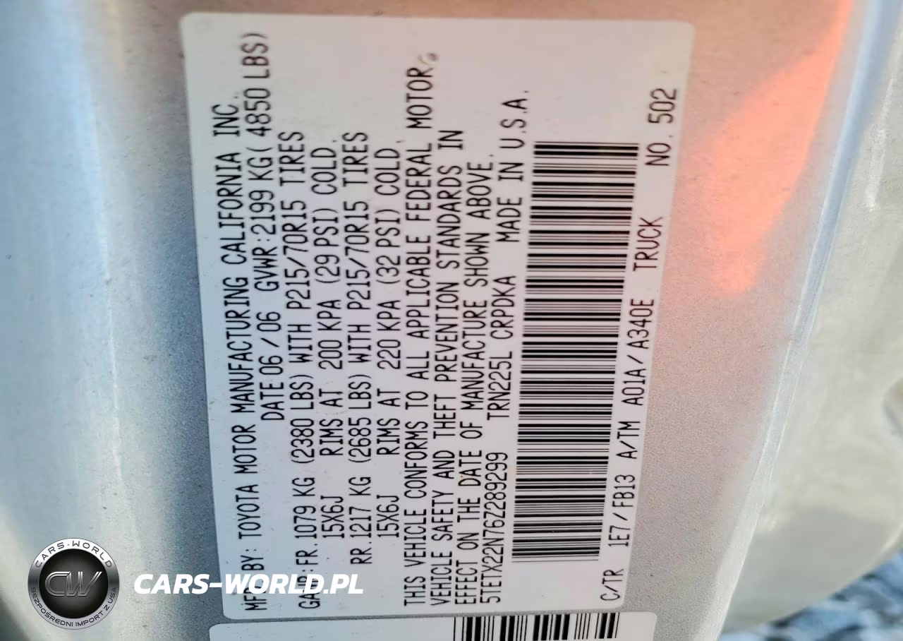 2006 Toyota Tacoma Access Cab VIN:5TETX22N76Z289299 - 12