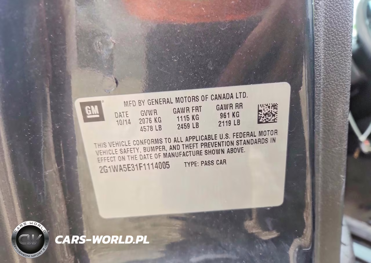 2015 Chevrolet Impala Limited Ls VIN:2G1WA5E31F1114005 - 12