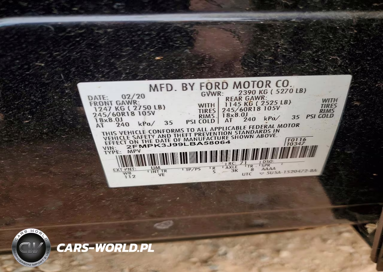 2020 Ford Edge Sel VIN:2FMPK3J99LBA58064 - 13