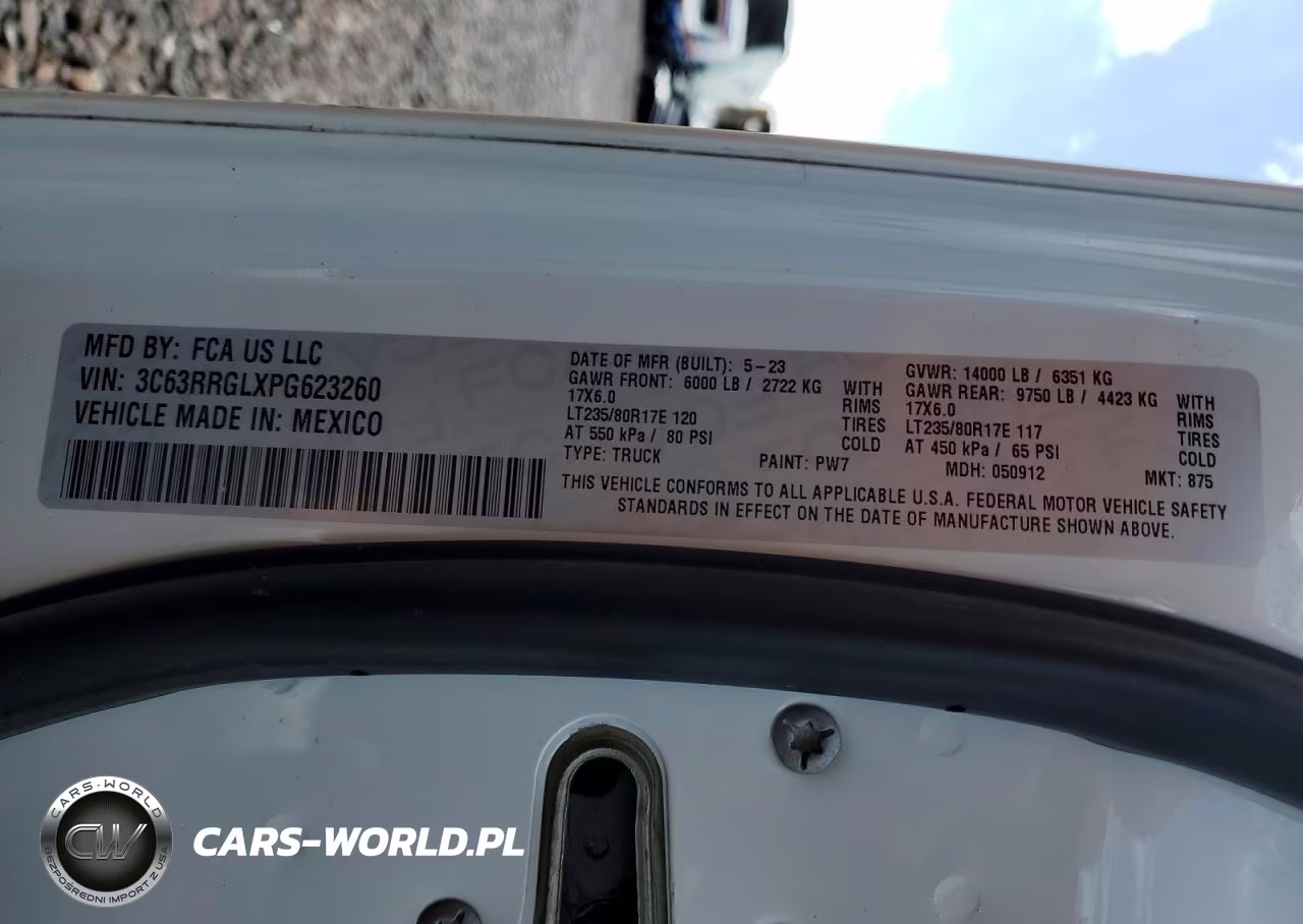 2023 Ram 3500 Tradesman VIN:3C63RRGLXPG623260 - 12