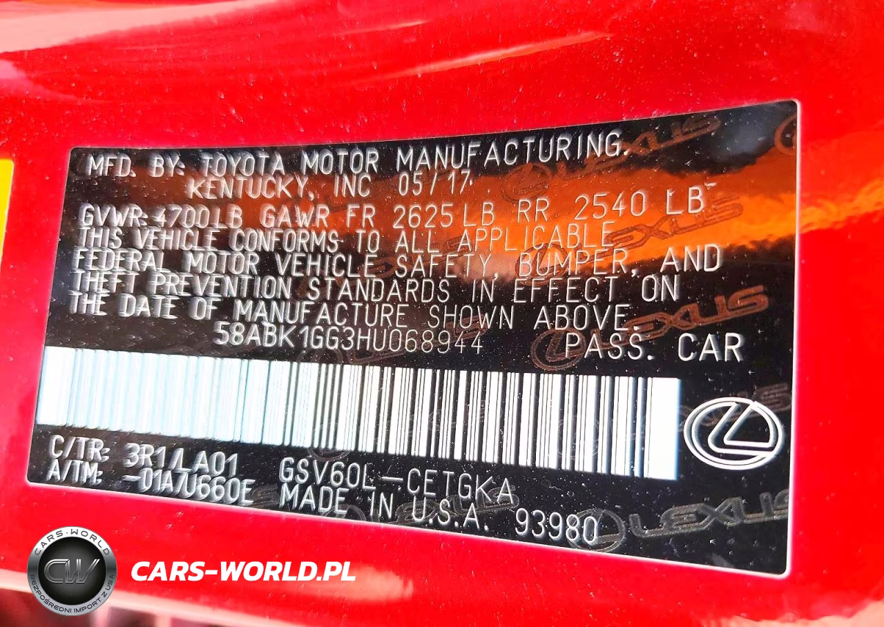 2017 Lexus Es 350 VIN:58ABK1GG3HU068944 - 13
