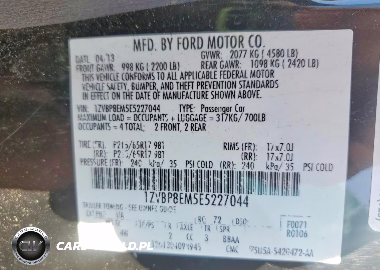 2014 Ford Mustang VIN:1ZVBP8EM5E5227044 - 12