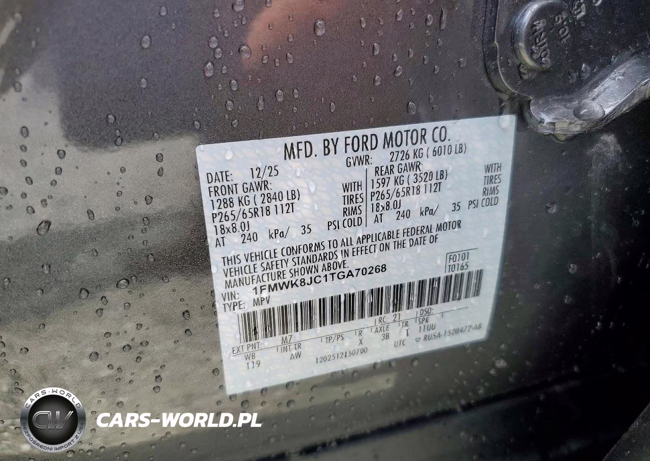 2026 Ford Explorer Tremor VIN:1FMWK8JC1TGA70268 - 13