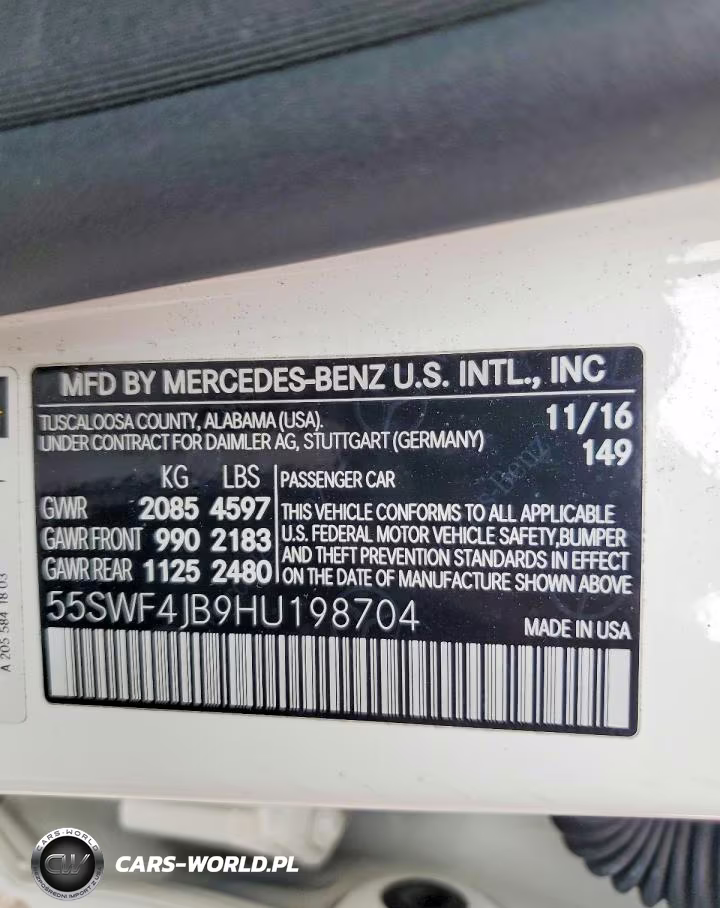 2017 MERCEDES-BENZ C 300 VIN:55SWF4JB9HU198704 - 12