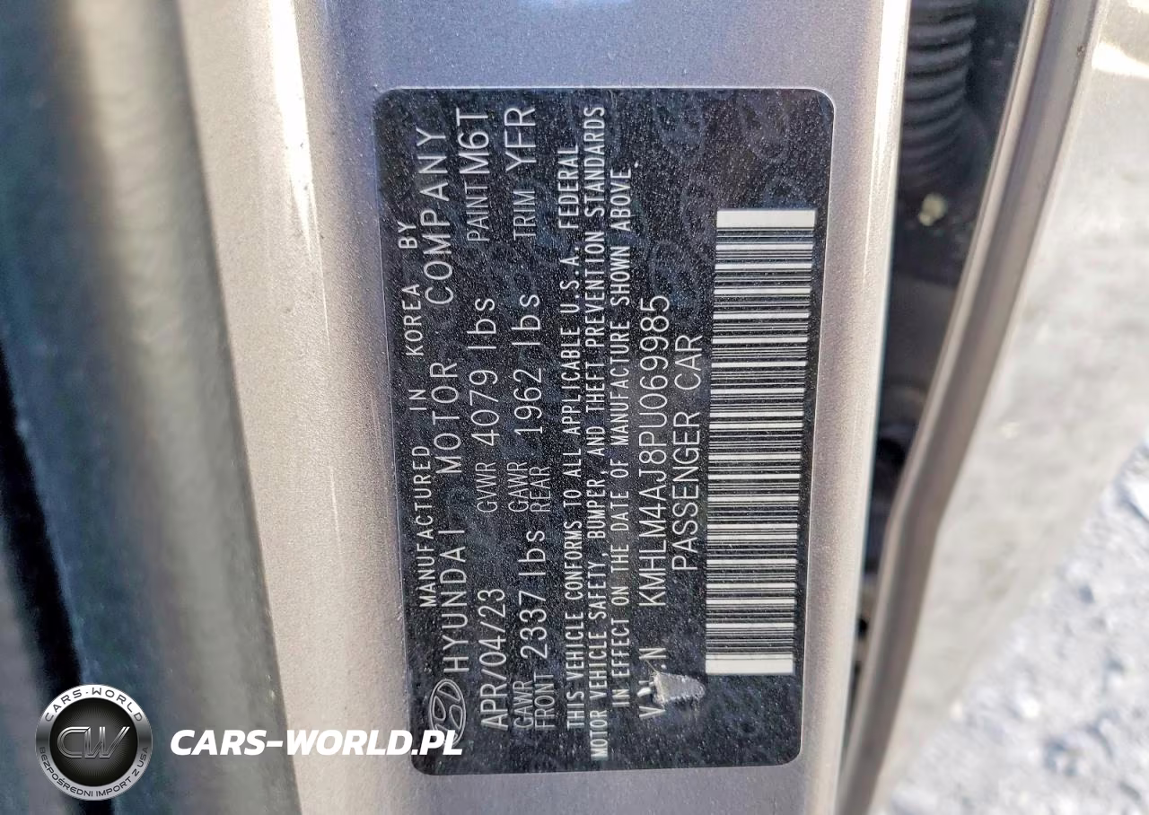 2023 Hyundai Elantra Blue VIN:KMHLM4AJ8PU069985 - 13