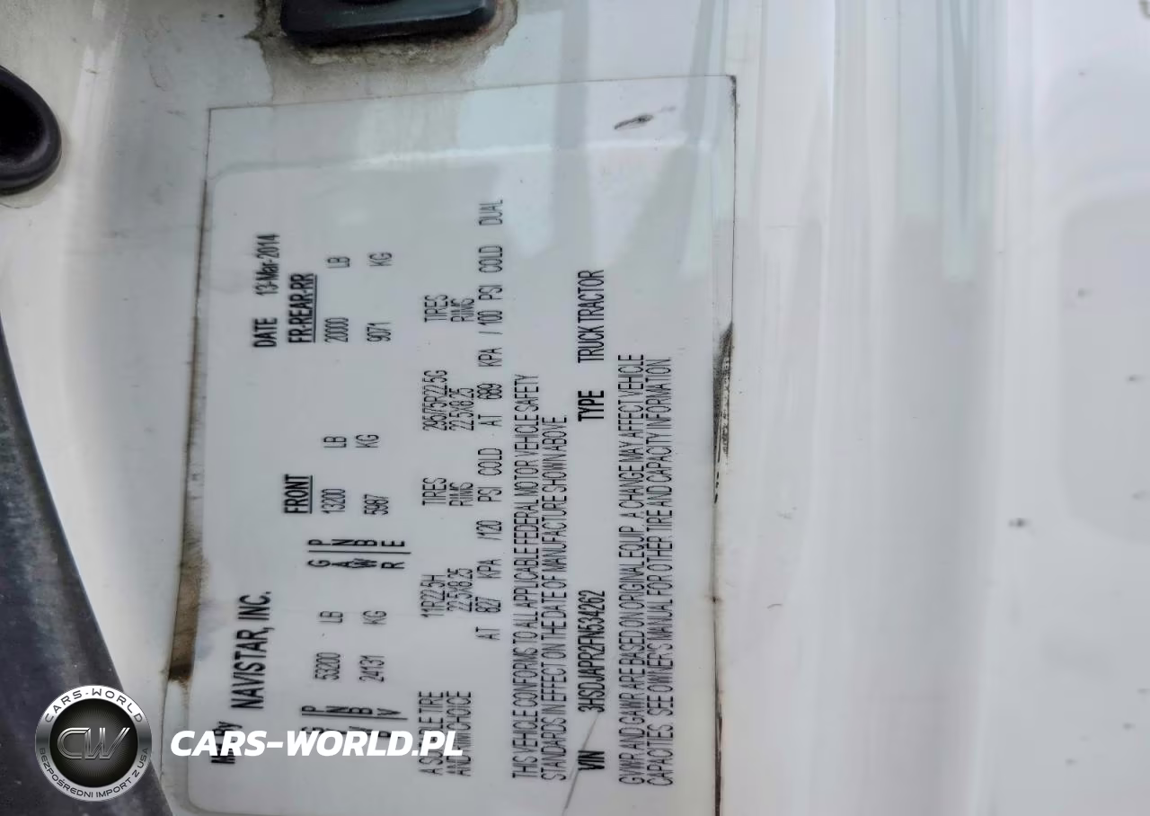 2015 International Prostar Semi Truck VIN:3HSDJAPR2FN534262 - 10