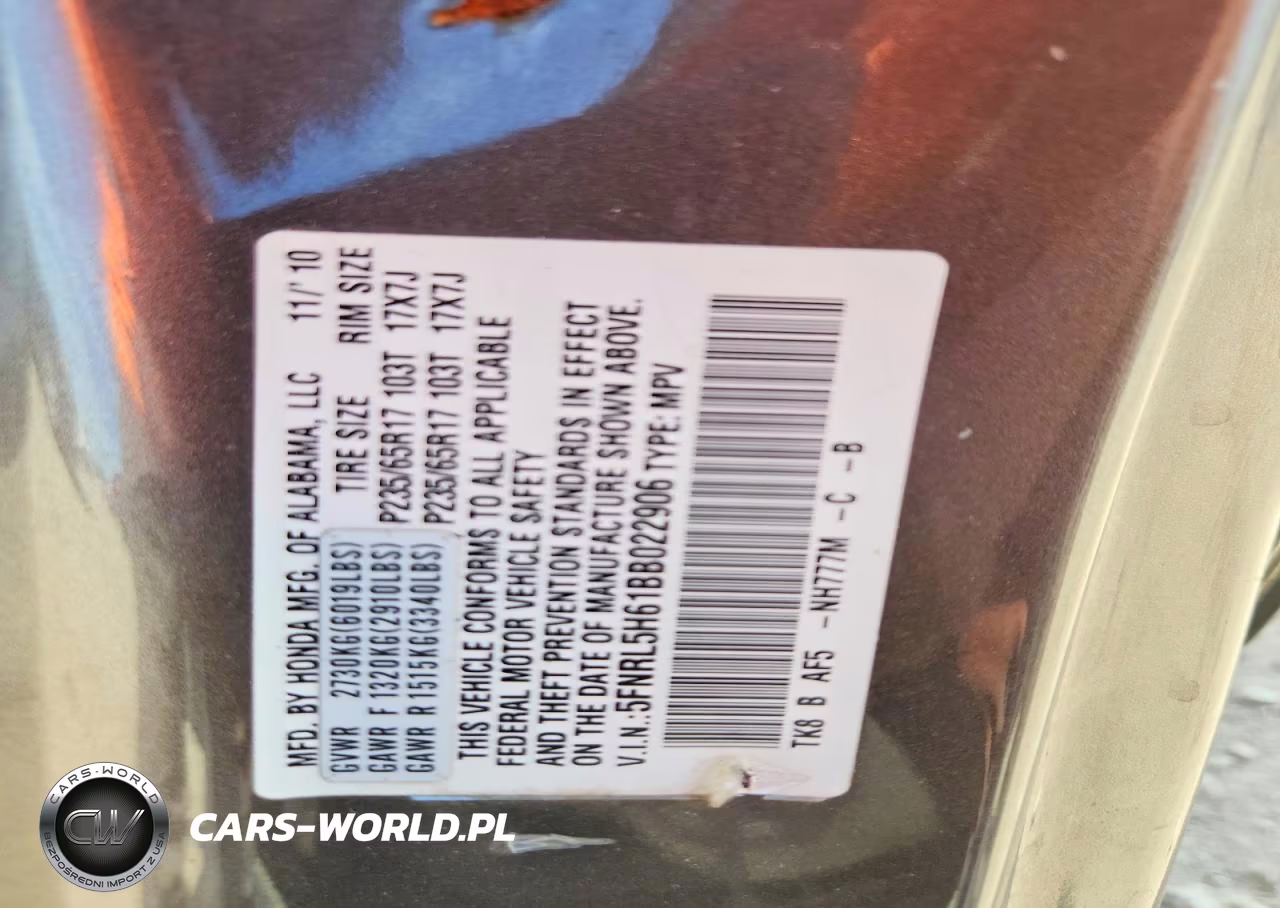 2011 Honda Odyssey Exl VIN:5FNRL5H61BB022906 - 13