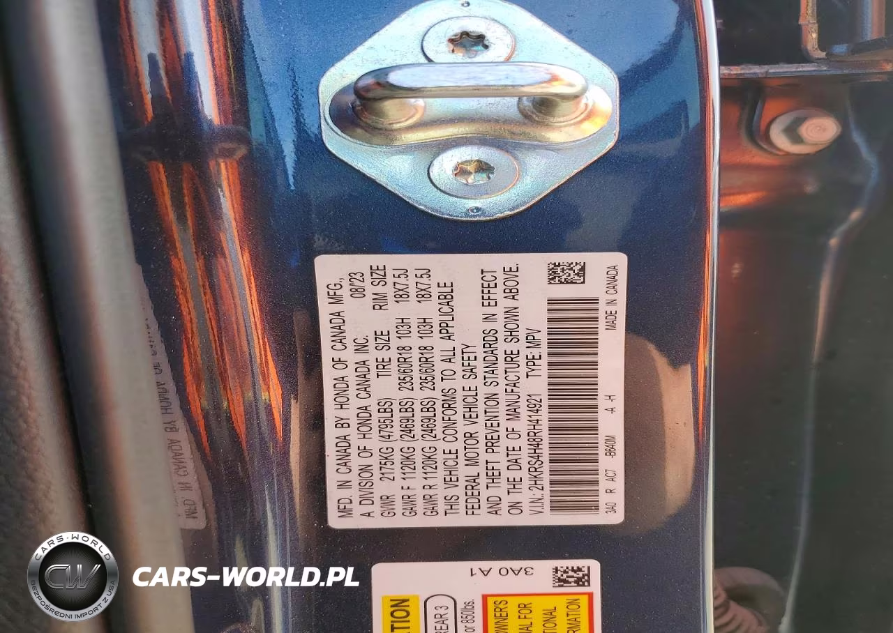2024 Honda Cr-V Ex VIN:2HKRS4H48RH414921 - 13