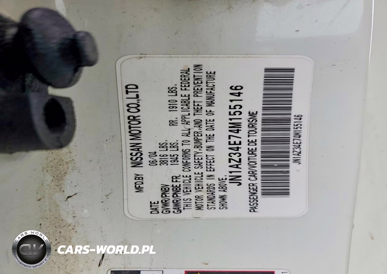 2004 Nissan 350Z Coupe VIN:JN1AZ34E74M155146 - 13