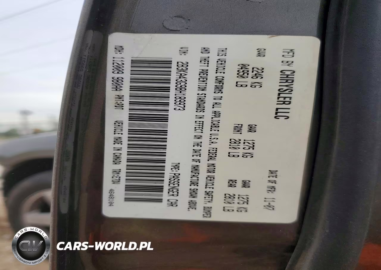 2008 Dodge Charger VIN:2B3KA43G98H189973 - 12