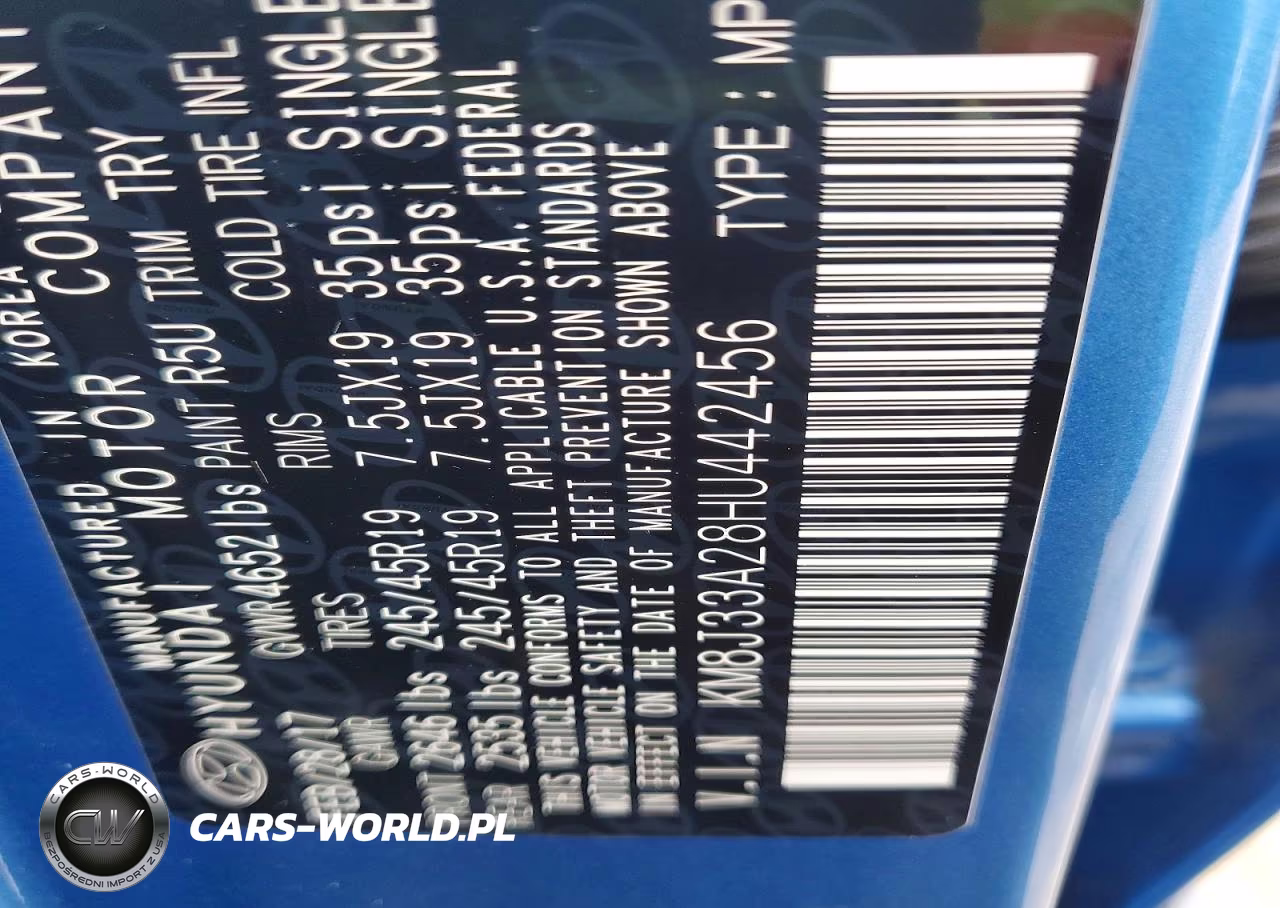 2017 Hyundai Tucson Night VIN:KM8J33A28HU442456 - 13