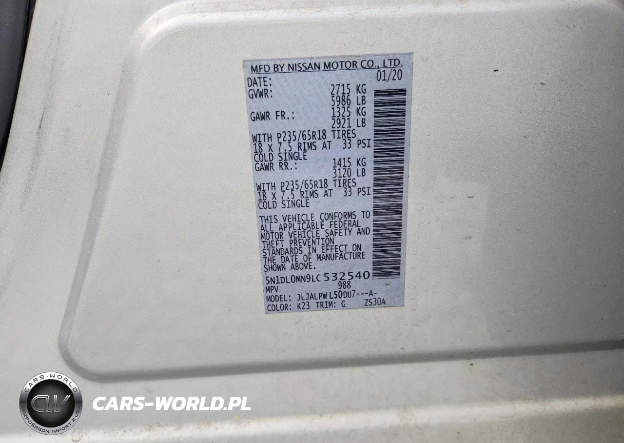 2020 Infiniti Qx60 Pure VIN:5N1DL0MN9LC532540 - 13