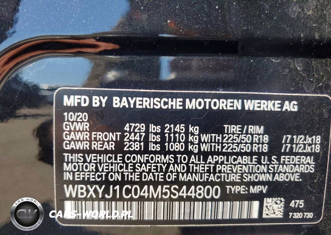 2021 BMW X2 xDrive28I VIN:WBXYJ1C04M5S44800 - 13