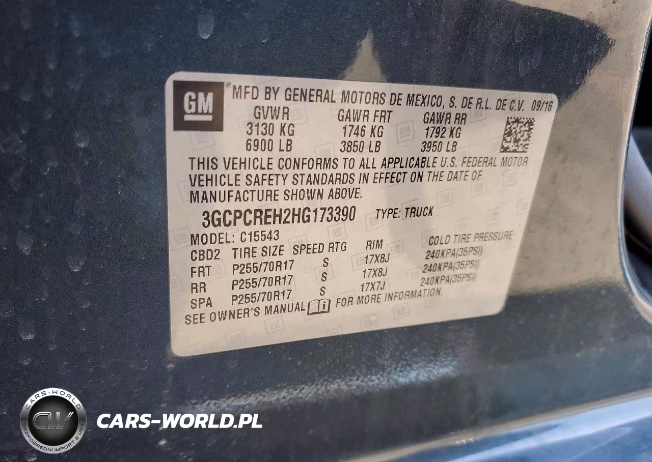 2017 Chevrolet Silverado C1500 Lt VIN:3GCPCREH2HG173390 - 12