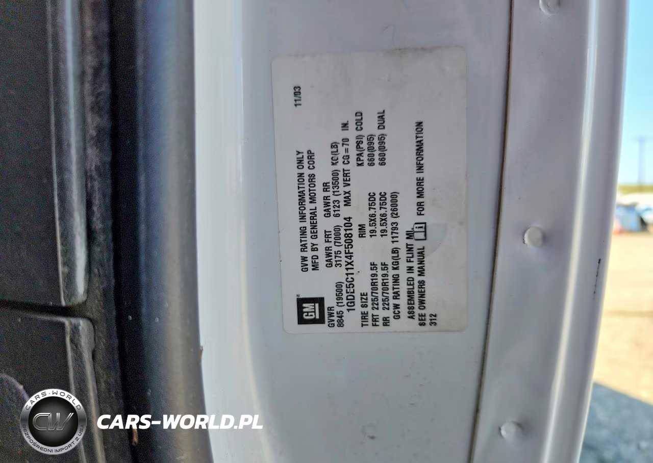 2004 GMC C5500 C5C042 VIN:1GDE5C11X4F508104 - 12
