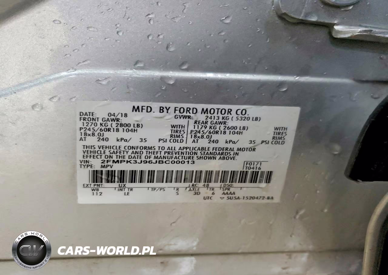2018 Ford Edge Sel VIN:2FMPK3J96JBC00013 - 14