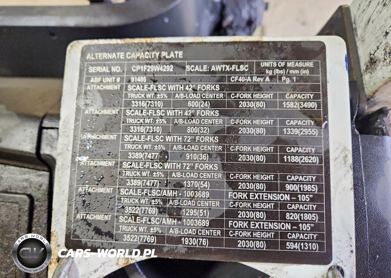2014 Nissan Unknown Cushion Tire Or Pneumatic Forklift Forklift VIN:CP1F29W4292 - 10