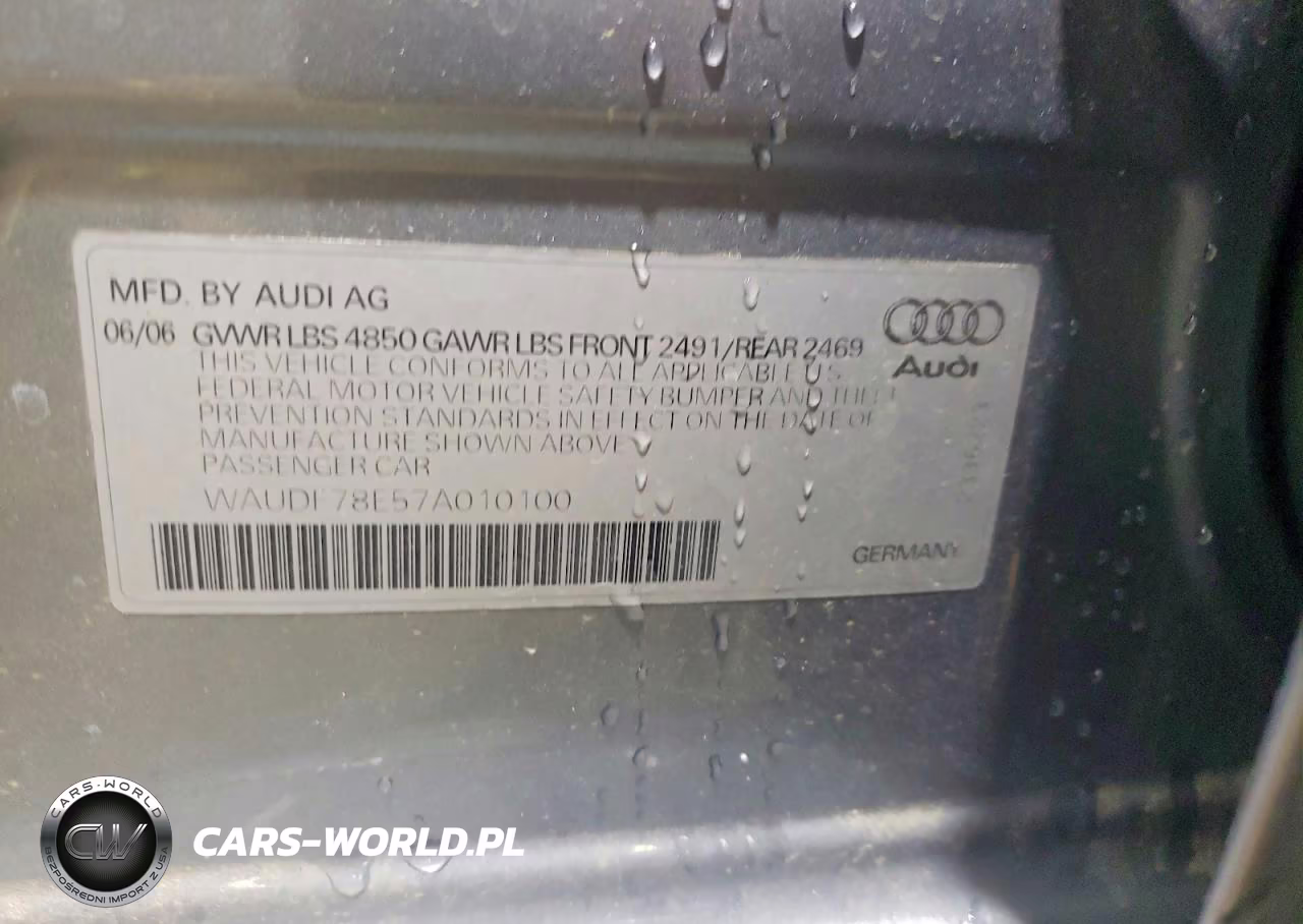 2007 Audi A4 2.0T Quattro VIN:WAUDF78E57A010100 - 12