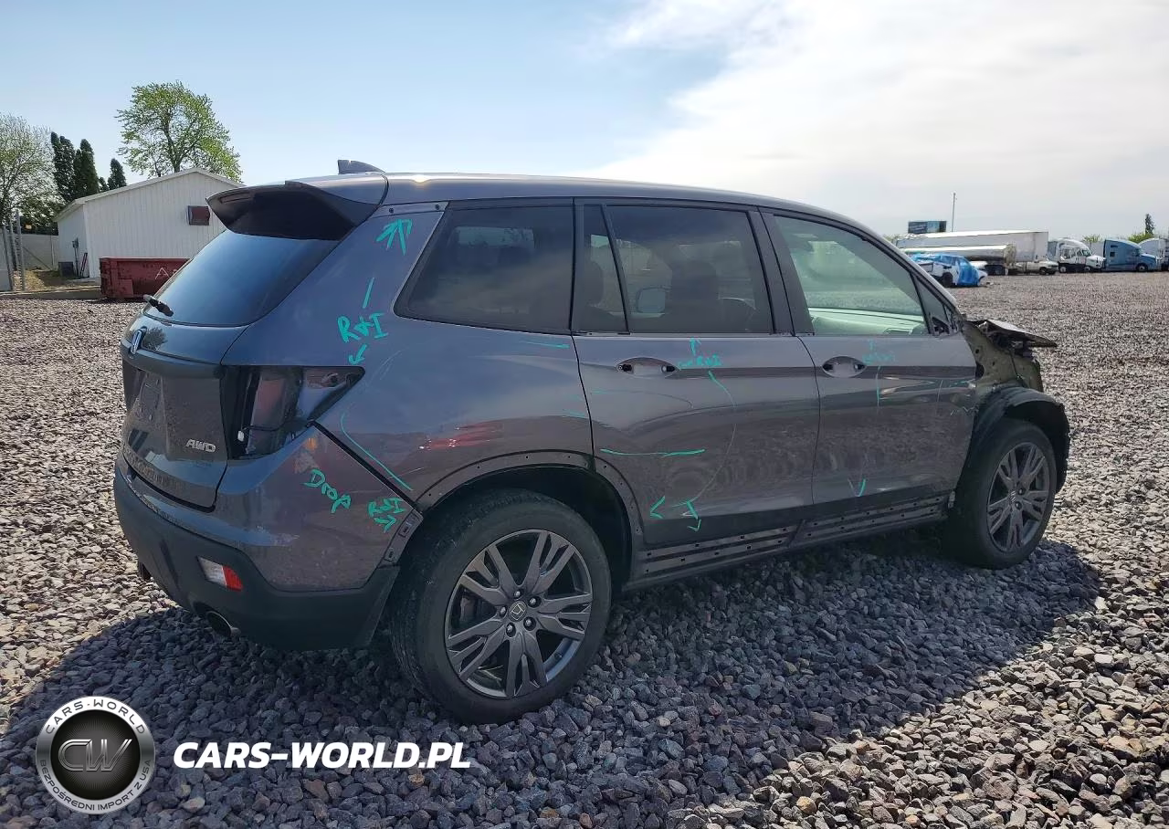 2020 Honda Passport Exl VIN:5FNYF8H58LB006179 - 3