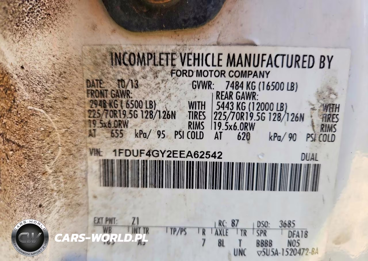 2014 Ford F450 Super Duty VIN:1FDUF4GY2EEA62542 - 12