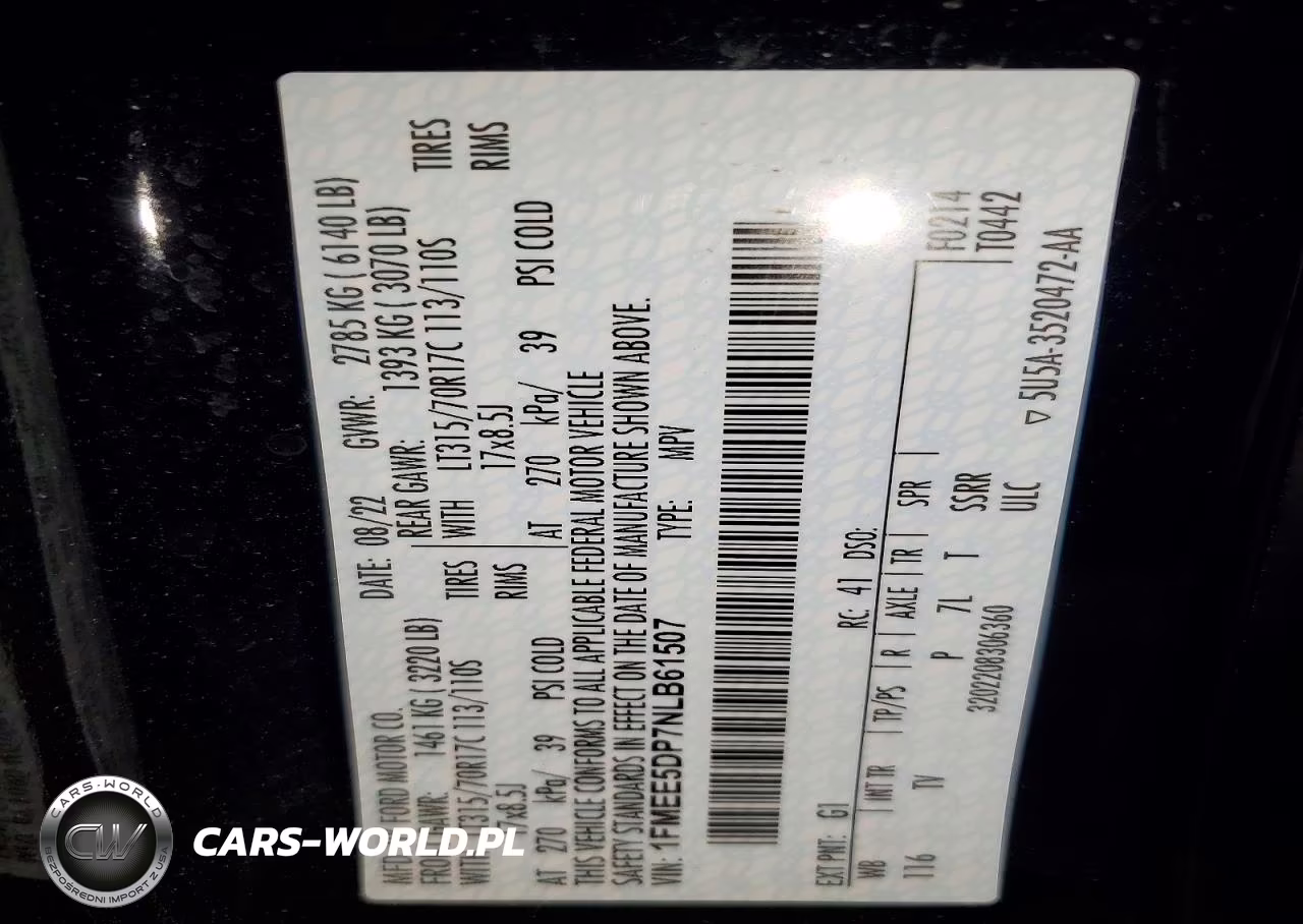 2022 Ford Bronco Base VIN:1FMEE5DP7NLB61507 - 12