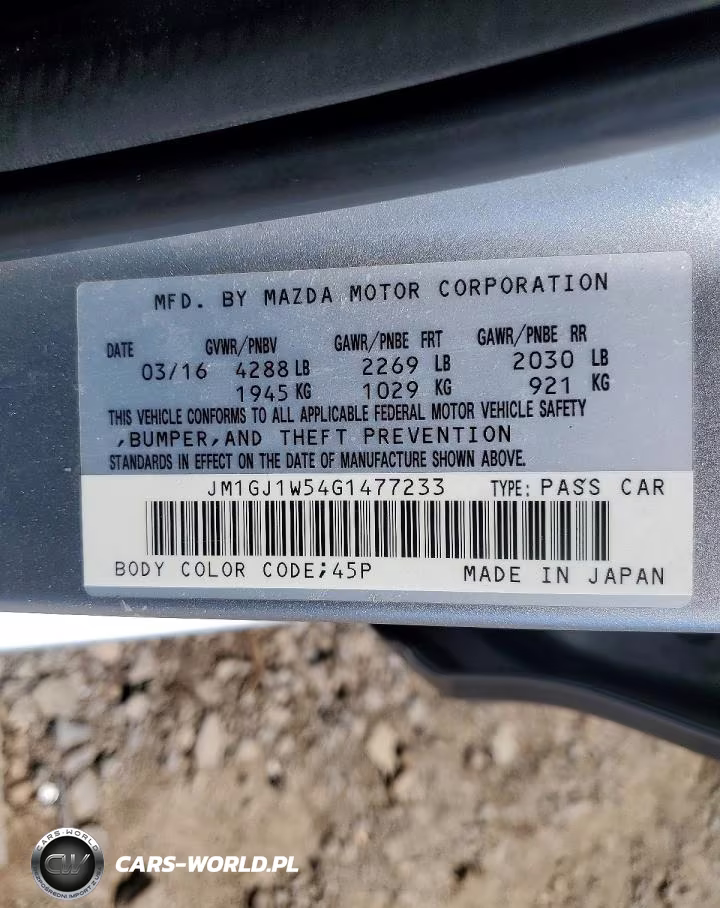 2016 Mazda 6 Grand Touring VIN:JM1GJ1W54G1477233 - 12