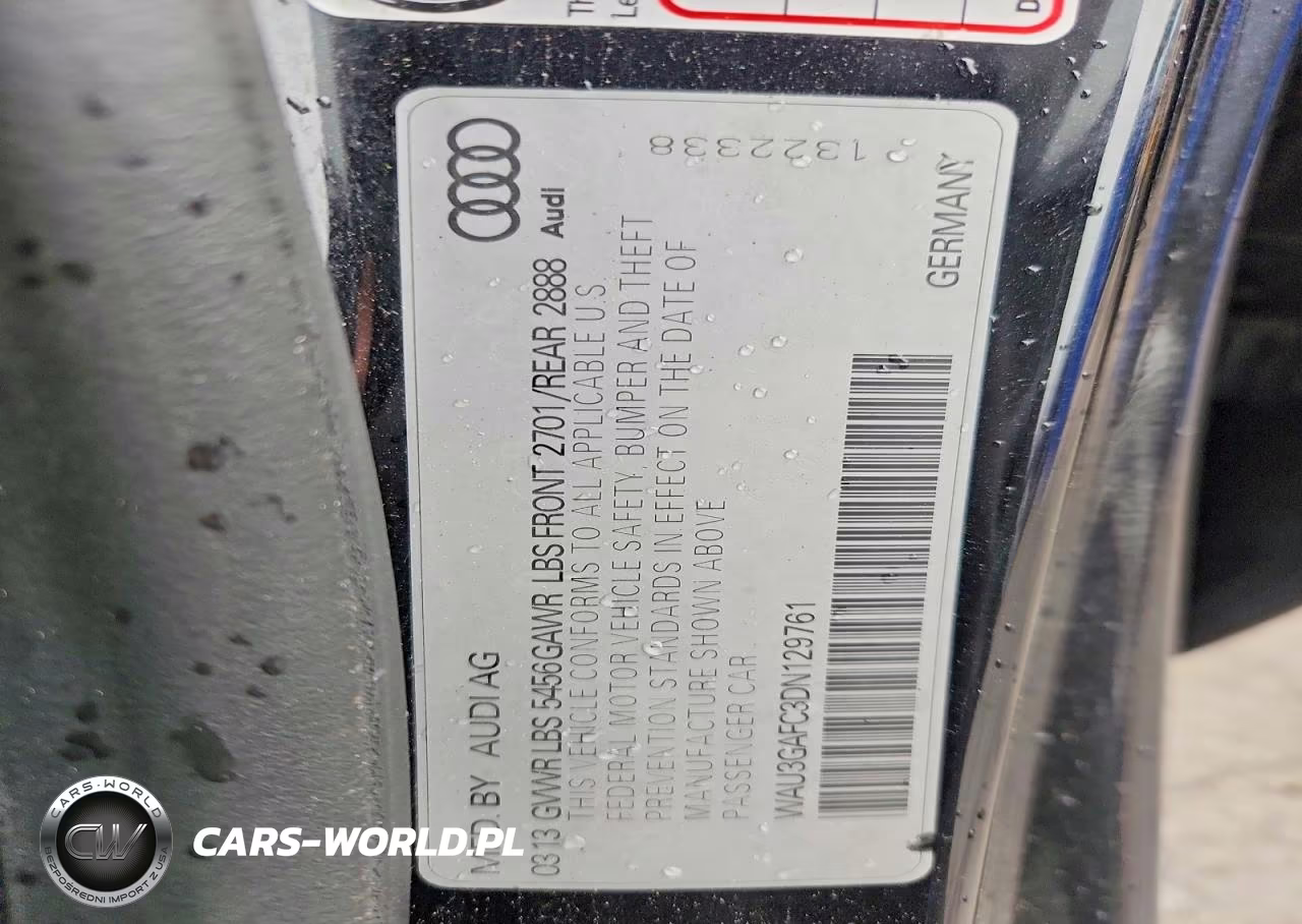 2013 Audi A7 Prestige VIN:WAU3GAFC3DN129761 - 12