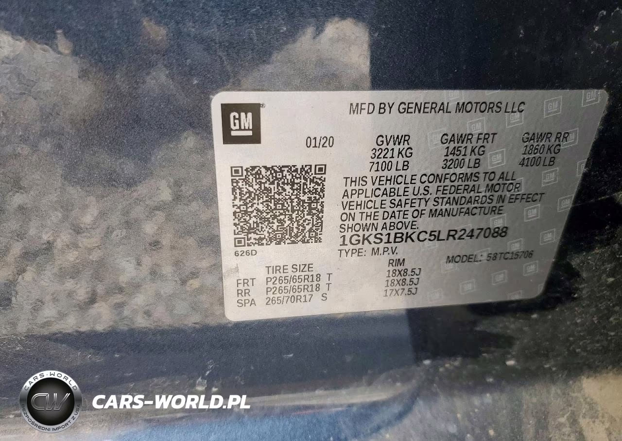 2020 GMC Yukon VIN:1GKS1BKC5LR247088 - 14
