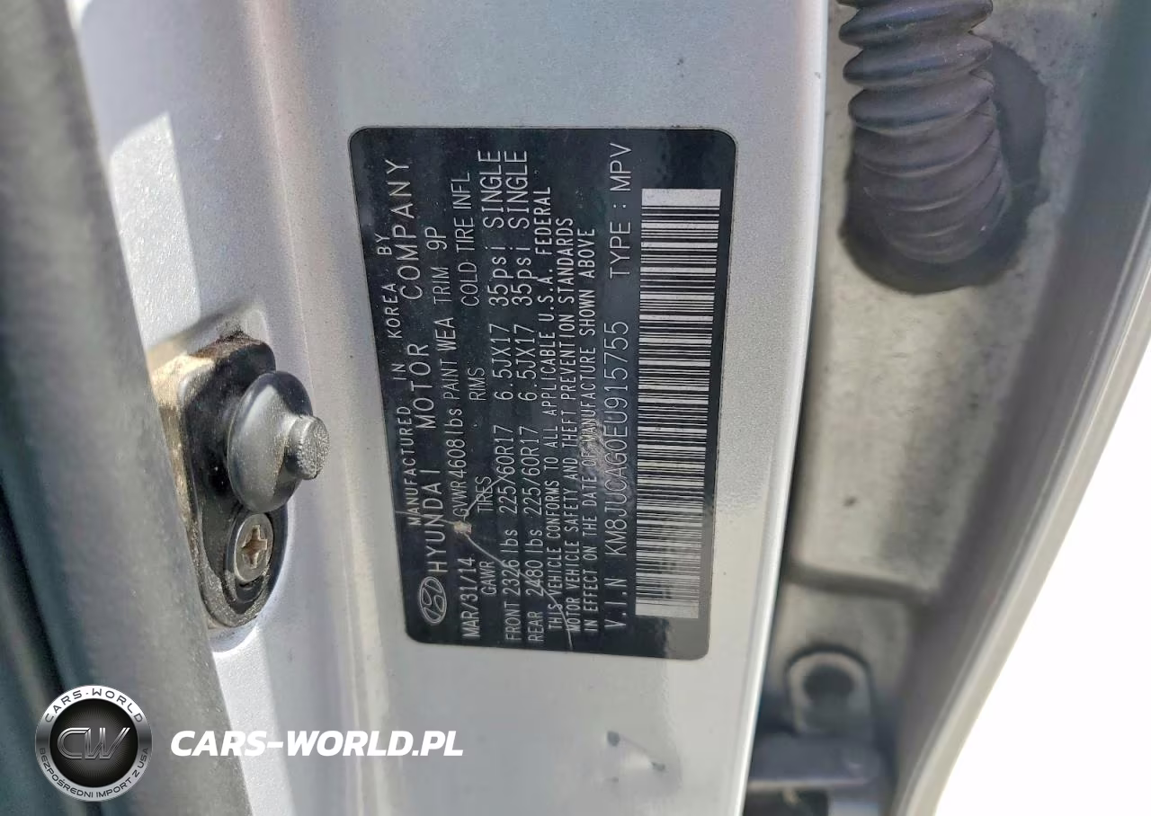 2014 Hyundai Tucson Se VIN:KM8JUCAG0EU915755 - 13