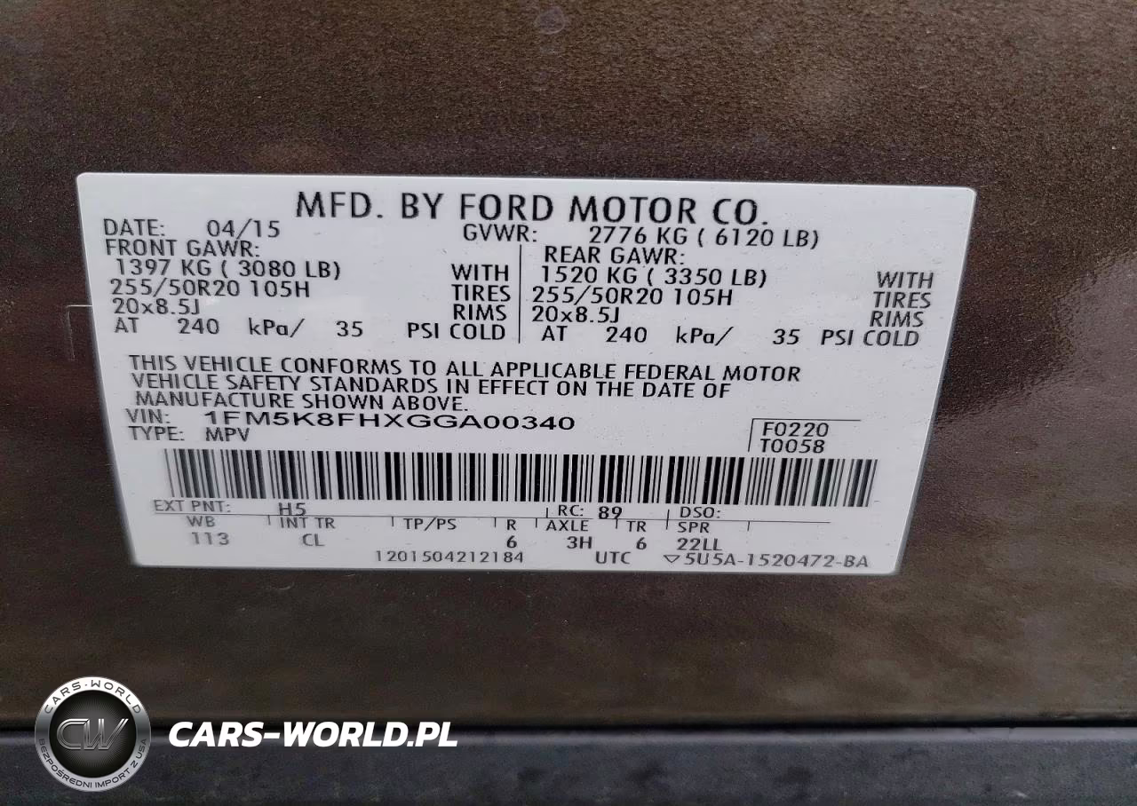 2016 Ford Explorer Limited VIN:1FM5K8FHXGGA00340 - 13