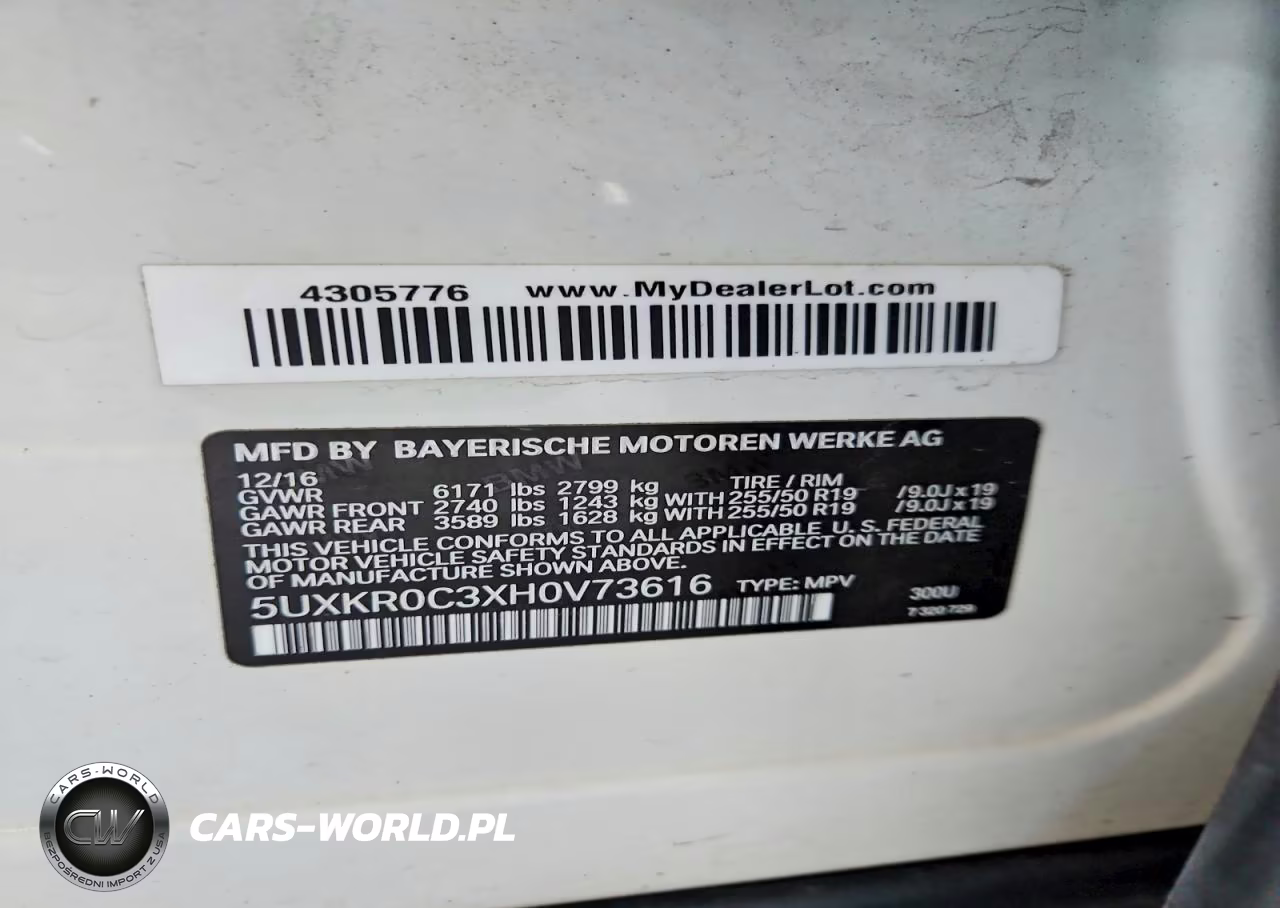 2017 BMW X5 xDrive35I VIN:5UXKR0C3XH0V73616 - 13