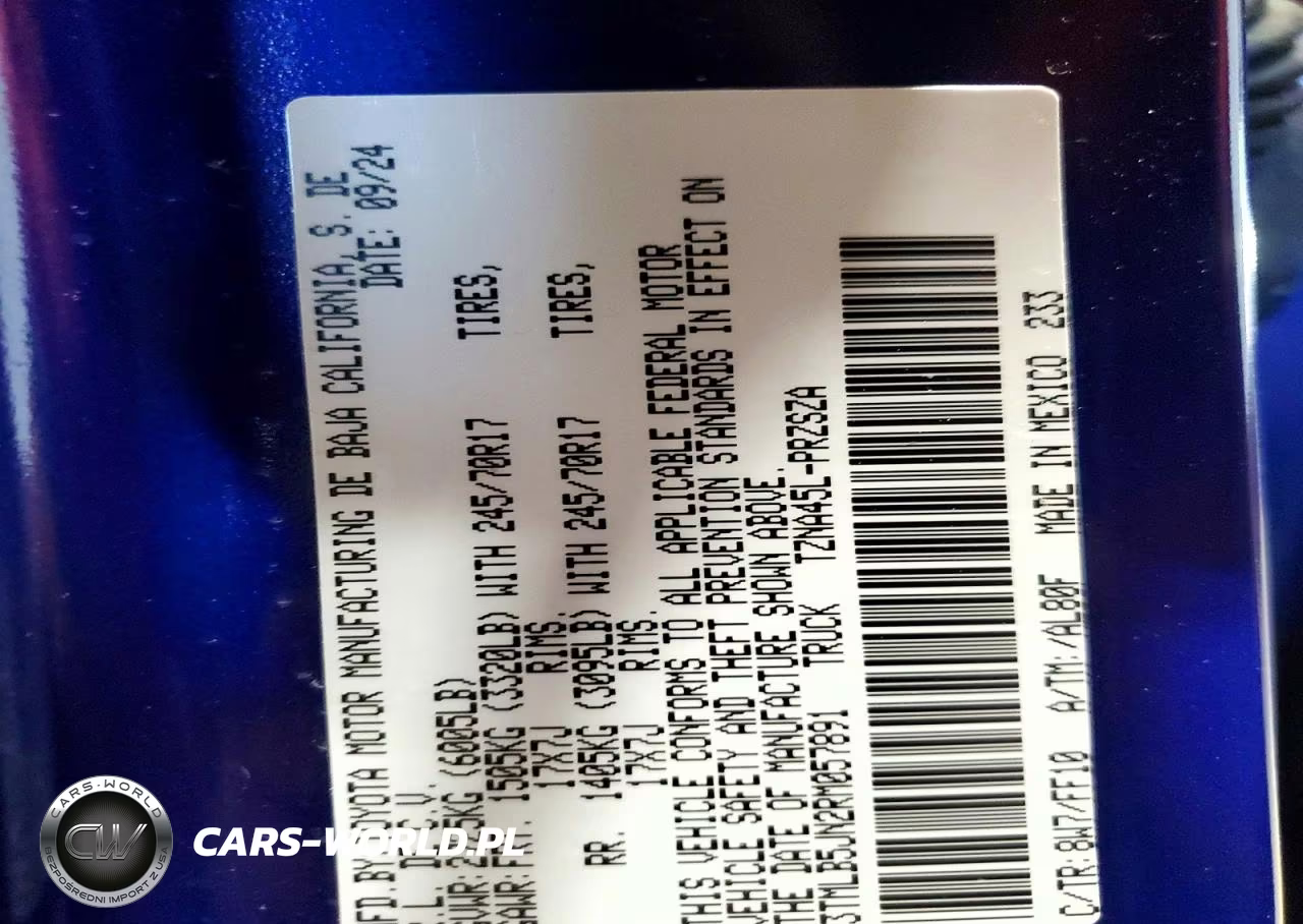 2024 Toyota Tacoma Sr5 VIN:3TMLB5JN2RM057891 - 12