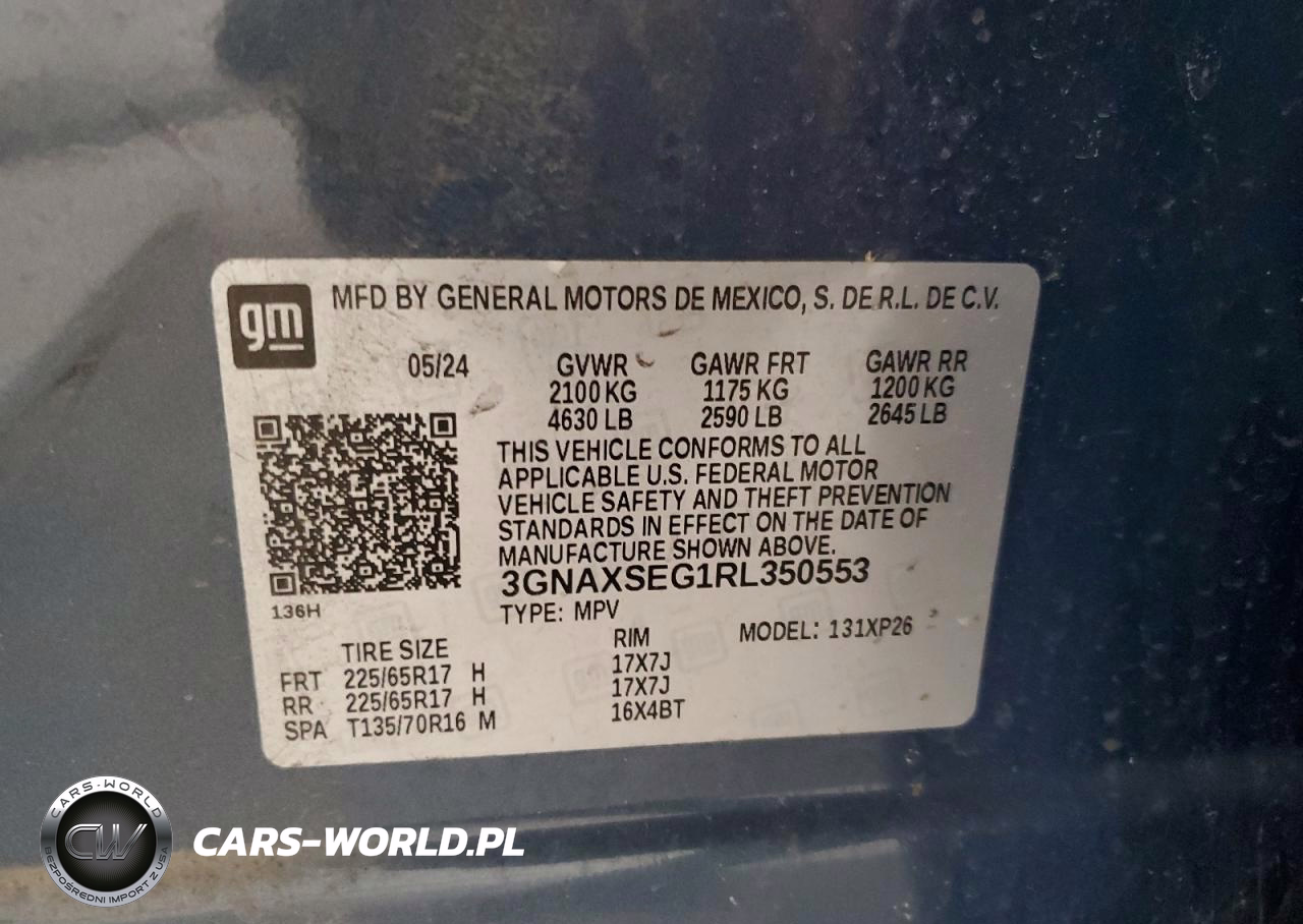 2024 Chevrolet Equinox Ls VIN:3GNAXSEG1RL350553 - 13