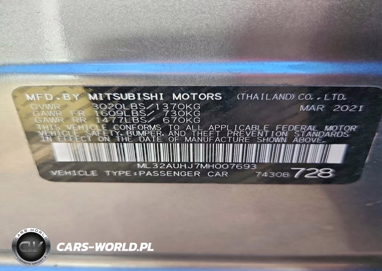2021 Mitsubishi Mirage Es VIN:ML32AUHJ7MH007693 - 13