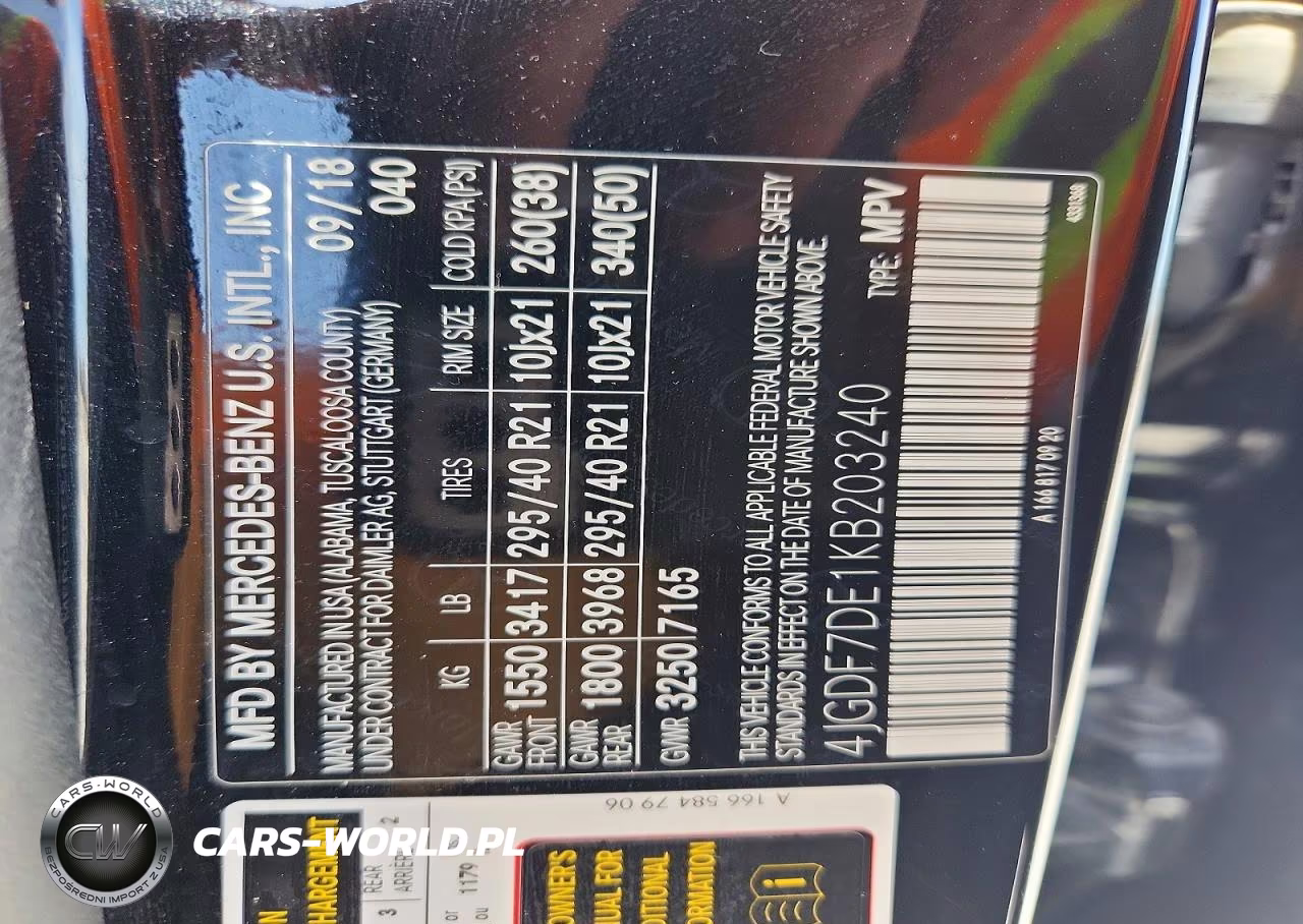 2019 Mercedes-Benz Gls 550 4Matic VIN:4JGDF7DE1KB203240 - 14