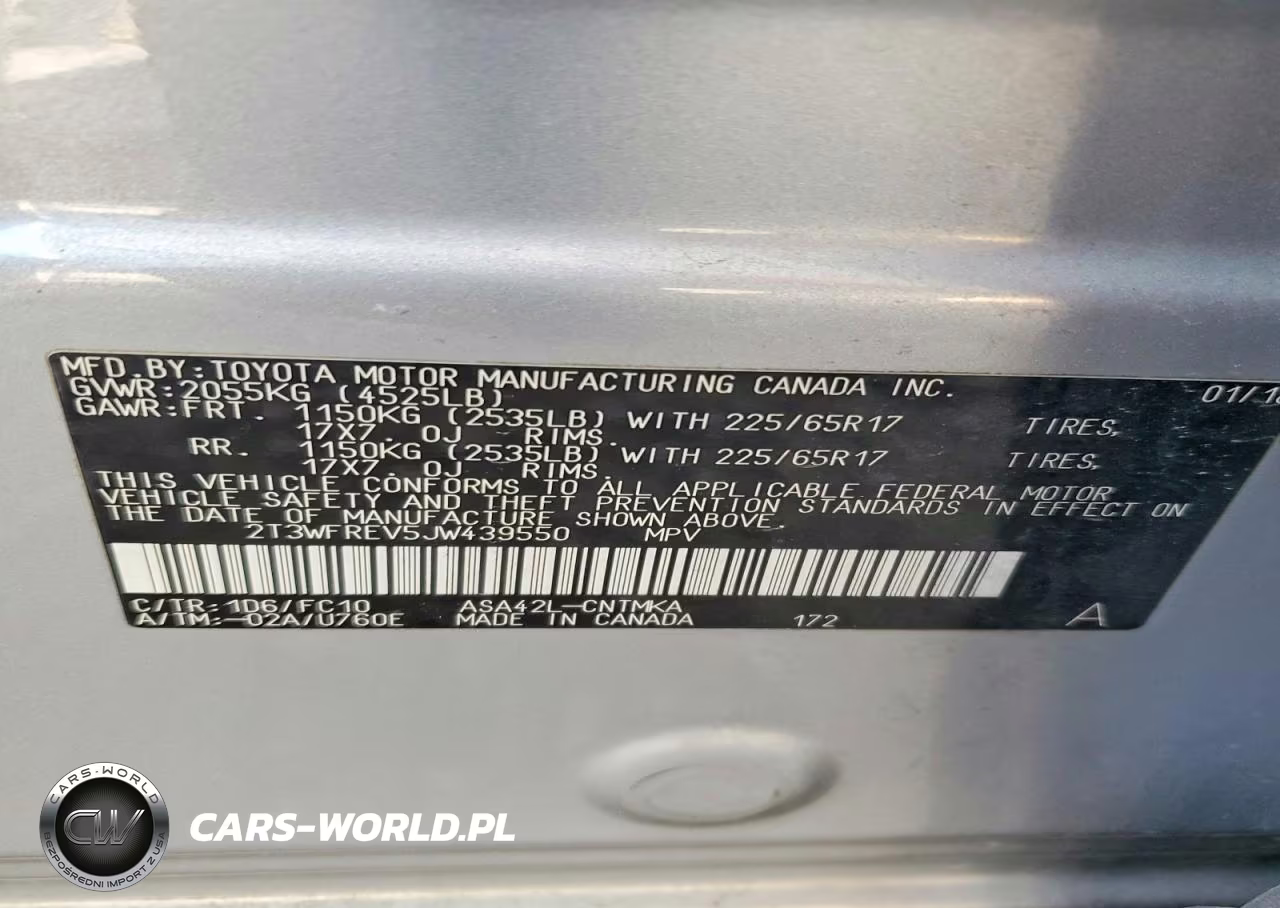 2018 Toyota Rav4 Xle VIN:2T3WFREV5JW439550 - 14