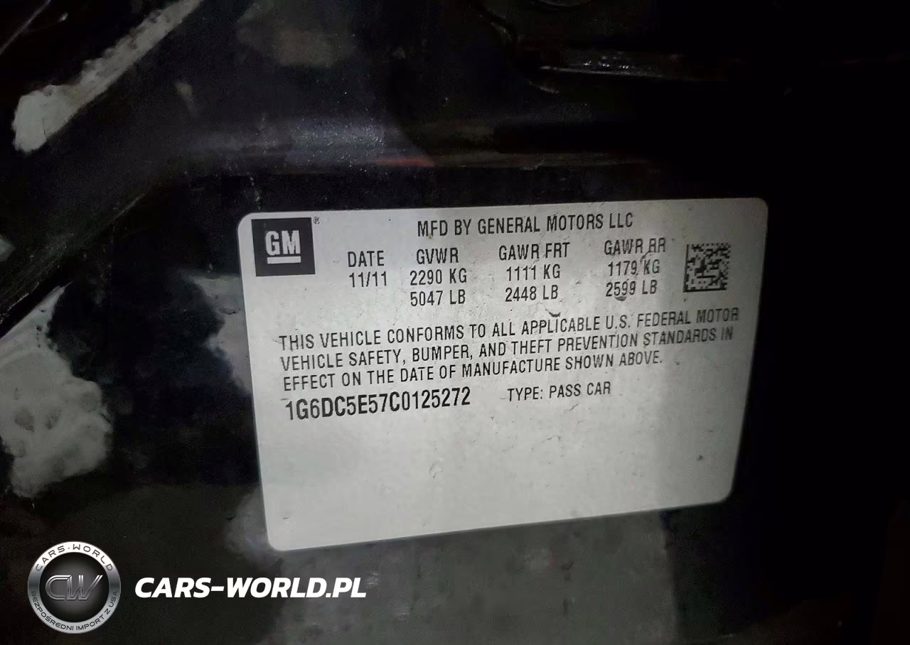 2012 Cadillac Cts VIN:1G6DC5E57C0125272 - 13