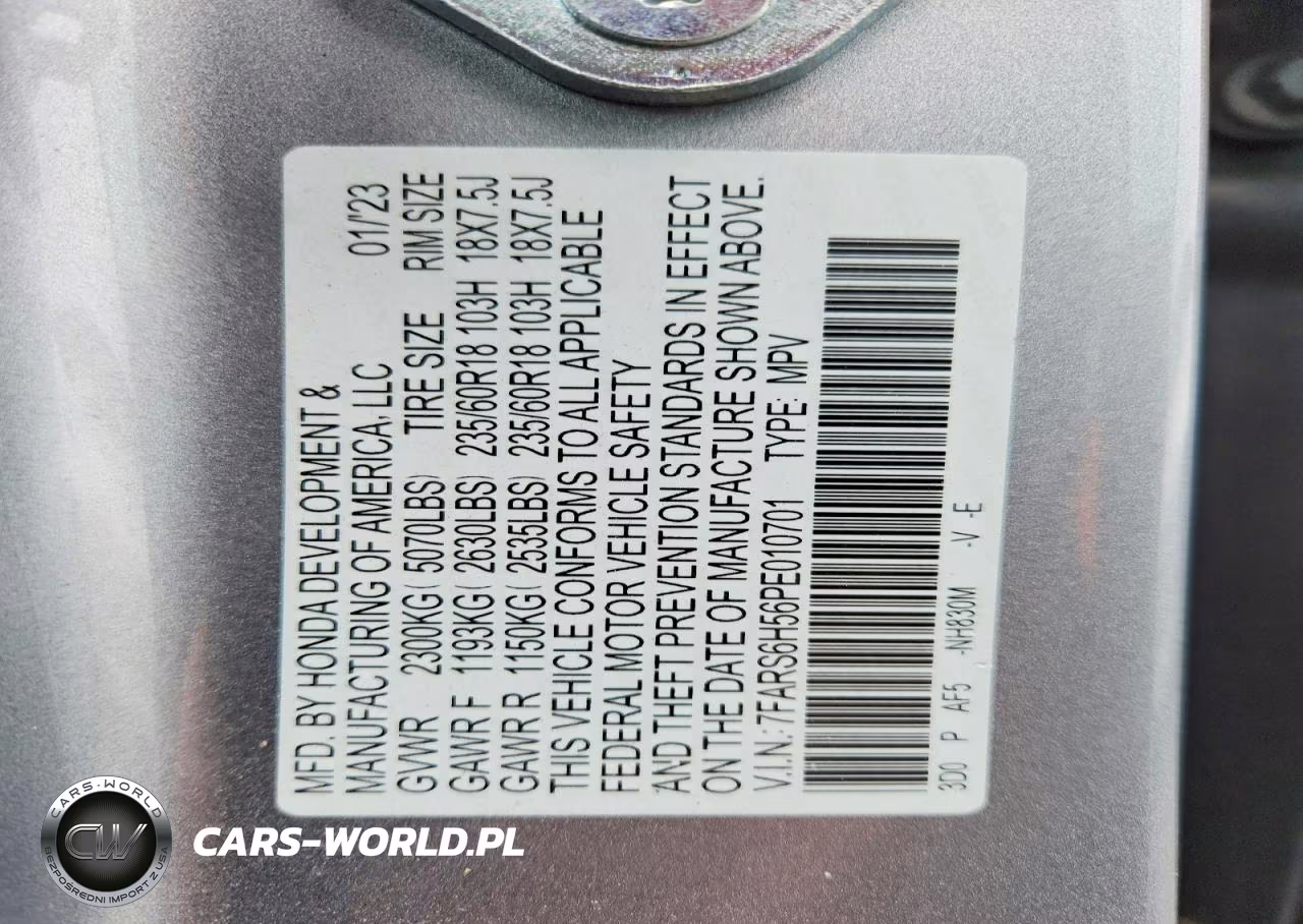 2023 Honda Cr-V Sport VIN:7FARS6H56PE010701 - 13