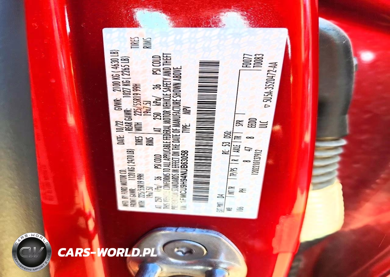 2022 Ford Escape Sel VIN:1FMCU9H94NUB63058 - 12