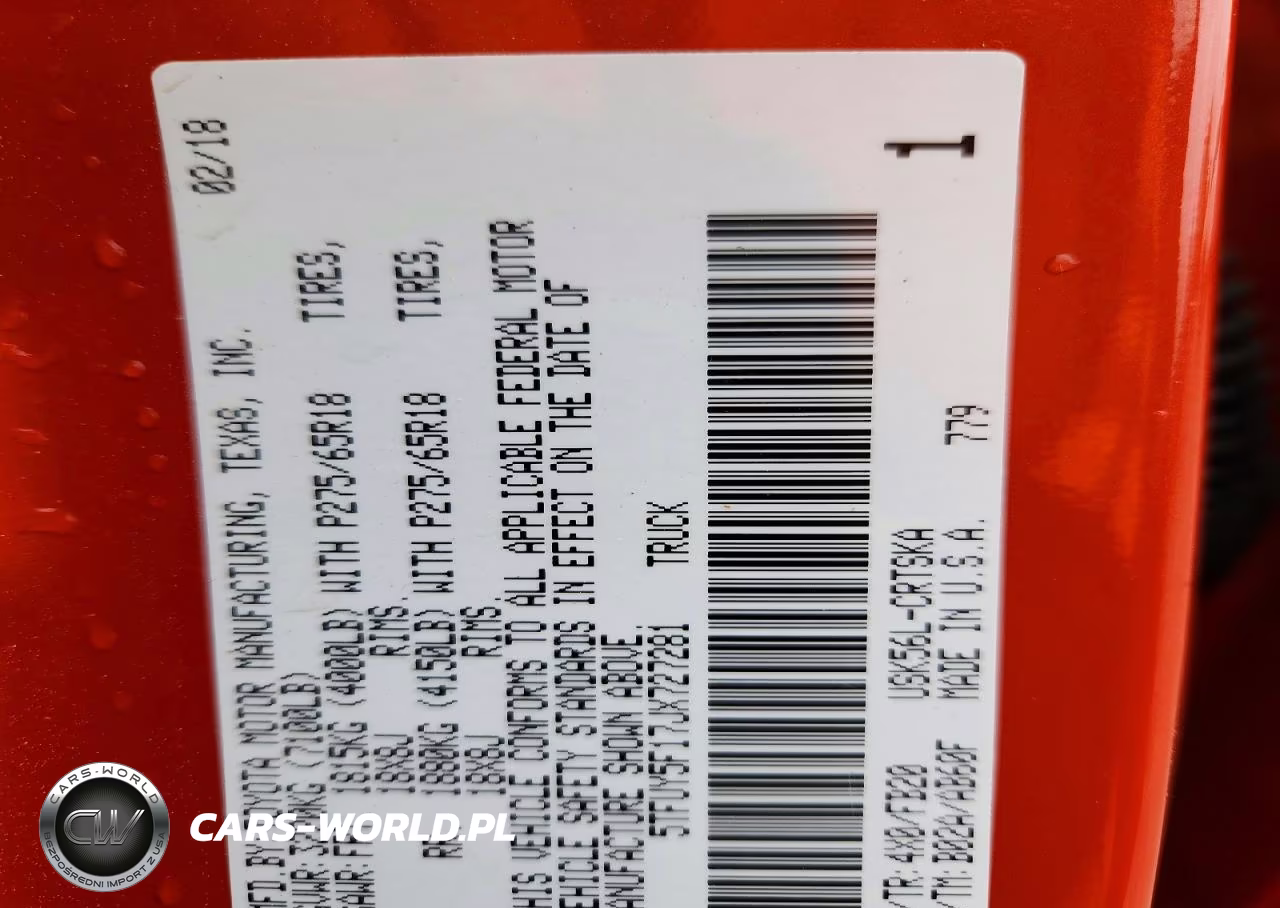 2018 Toyota Tundra Sr5 VIN:5TFUY5F17JX727281 - 13